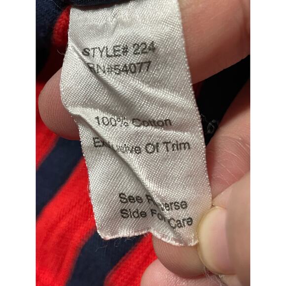 Cabi Knit Revoir Yacht Button Knit Blazer Womens Small Nautical Red Blue Stripes - Picture 11 of 12